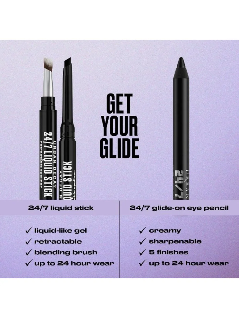 Waterproof Smudge-Proof Eyeliner Pencil - Long-Lasting, Glide-On Formula
